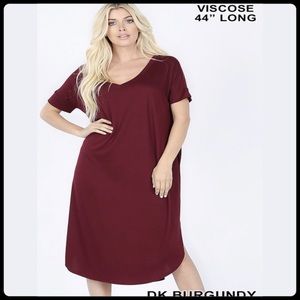 Brand new burgundy dress